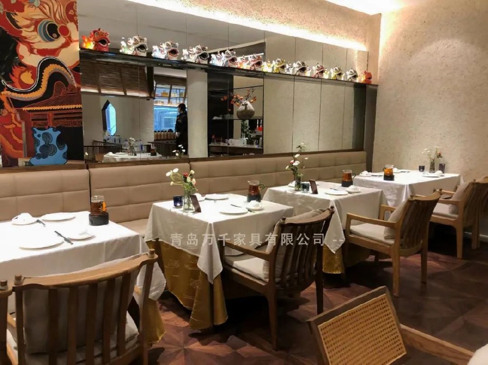 青島酒店家具定制——【十二粵味】粵味餐廳的廣式家具