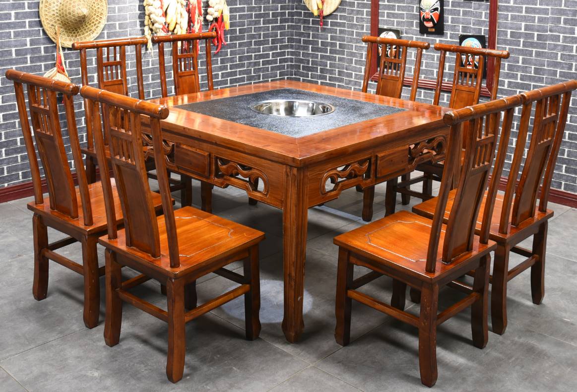 哪種木材制作的實木火鍋桌椅好？